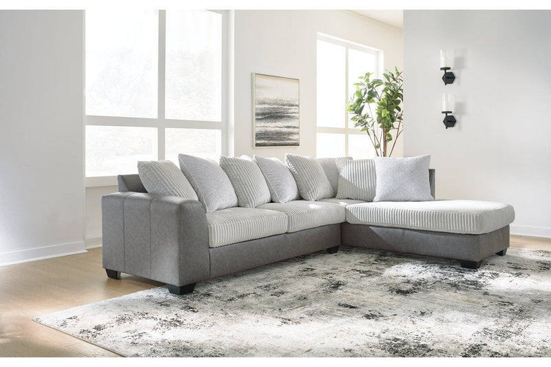 Clairette Court Alloy RAF Sectional - Gate FurnitureSectional