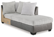 Clairette Court Alloy Right-Arm Facing Corner Chaise - 3150317