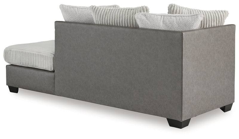 Clairette Court Alloy Right-Arm Facing Corner Chaise - 3150317