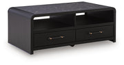 Clanden Black Coffee Table - T1540-1