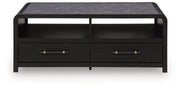 Clanden Black Coffee Table - T1540-1