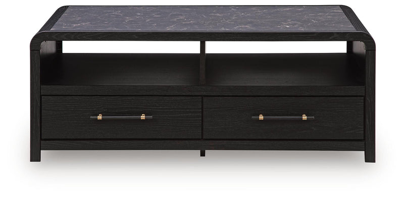 Clanden Black Coffee Table - T1540-1