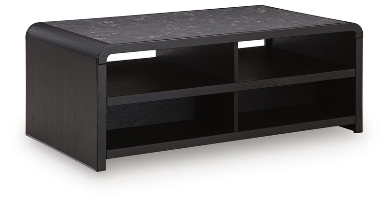 Clanden Black Coffee Table - T1540-1