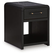 Clanden Black End Table - T1540-3