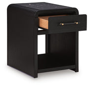 Clanden Black End Table - T1540-3