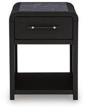 Clanden Black End Table - T1540-3