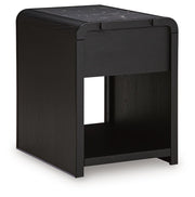 Clanden Black End Table - T1540-3