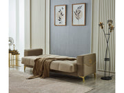 Clara 3-pieces (Sofa & Loveseat & Chair) Livingroom Set Beige in Beige - 101-CLA-LV260-321