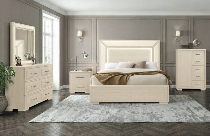 Clara Beige Queen Bed Group - CLARA-BEIGE-QBG