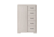 Clara Beige Sliding Door Chest - CLARA-BEIGE-SL CH