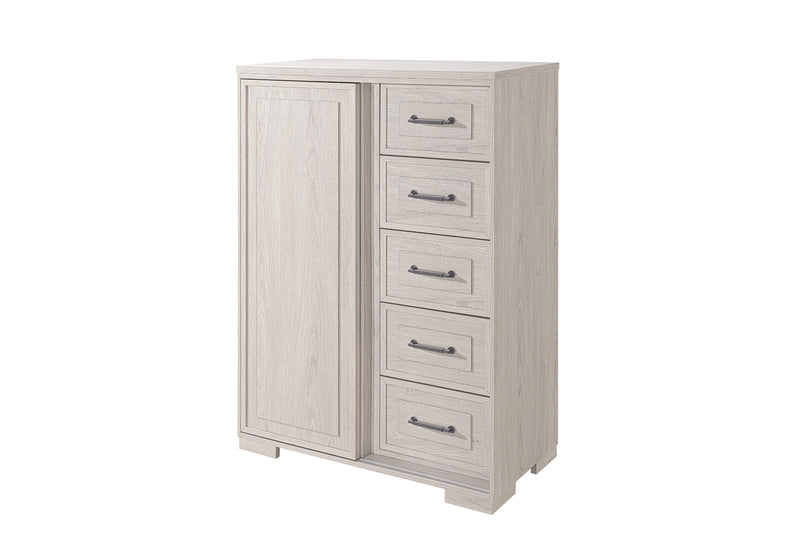 Clara Beige Sliding Door Chest - CLARA-BEIGE-SL CH