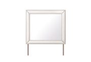 Clara Beige Upholstered Mirror - CLARA-BEIGE-MR