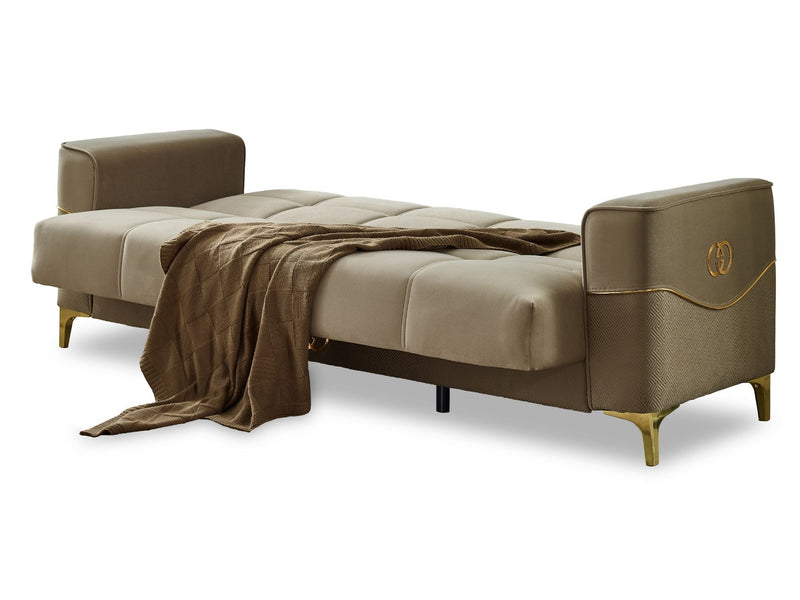 Clara Convertible Sofa Beige in Beige - 101-CLA-LV260-3