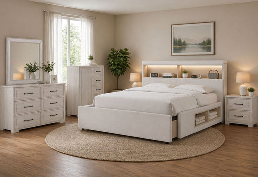 Sadie/Clara Beige King Bed Group - SADIE/CLARA-KBG