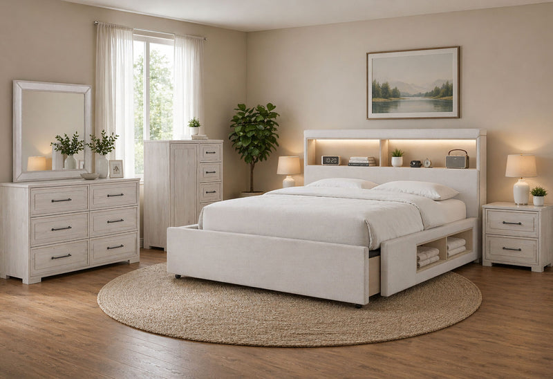 Sadie/Clara Beige Queen Eed Group - SADIE/CLARA-QBG