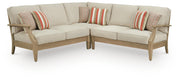 Clare View Beige 3-Piece Outdoor Sectional - P801P10