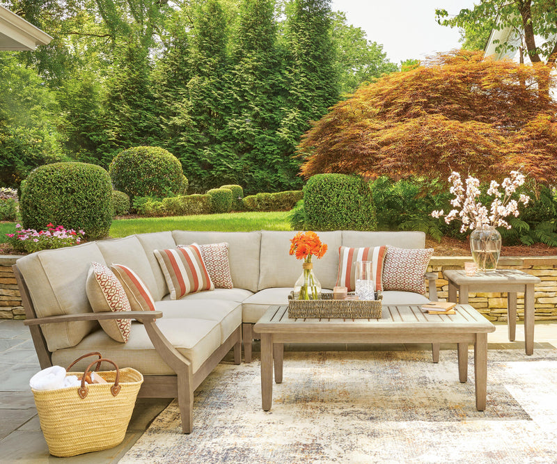 Clare View Beige 3-Piece Outdoor Sectional - P801P10