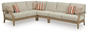 Clare View Beige 4-Piece Outdoor Sectional - P801P11