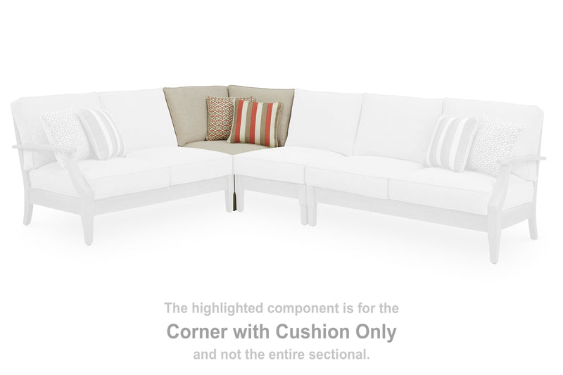 Clare View Beige Corner with Cushion - P801-877