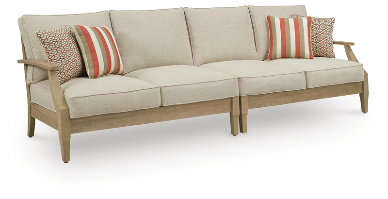 Clare View Beige Right-Arm/Left-Arm Loveseat - P801-854