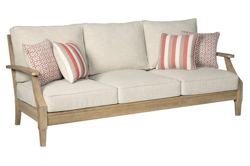 Clare View Beige Sofa with Cushion - Gate FurnitureSofa