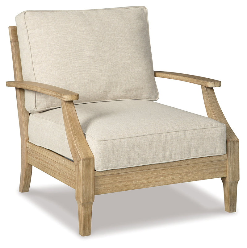 Clare View Outdoor Sofa with 2 Lounge Chairs in Beige - PKG014543