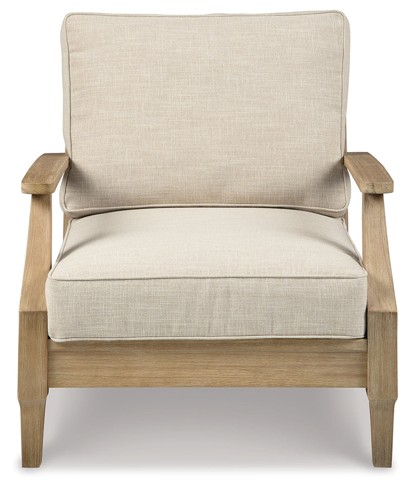 Clare View Outdoor Sofa with 2 Lounge Chairs in Beige - PKG014543