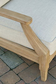 Clare View Outdoor Sofa with 2 Lounge Chairs in Beige - PKG014543