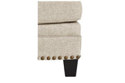 Claredon Linen Ottoman - Gate FurnitureOttoman