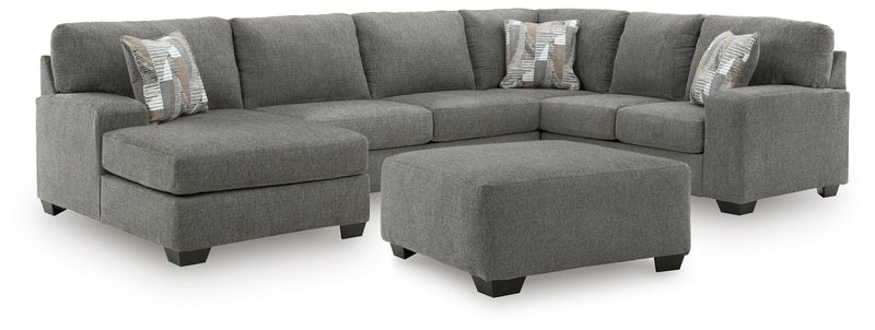 Clarington 3-Piece Sectional and Oversized Ottoman - PC48405U1