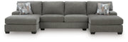 Clarington Greystone 3-Piece Sectional with Double Chaise - PC48405S3