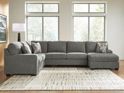 Clarington Greystone 3-Piece Sleeper Sectional with Chaise - PC48405S6