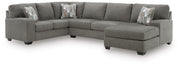 Clarington Greystone 3-Piece Sleeper Sectional with Chaise - PC48405S6