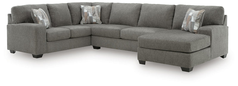 Clarington Greystone 3-Piece Sleeper Sectional with Chaise - PC48405S6