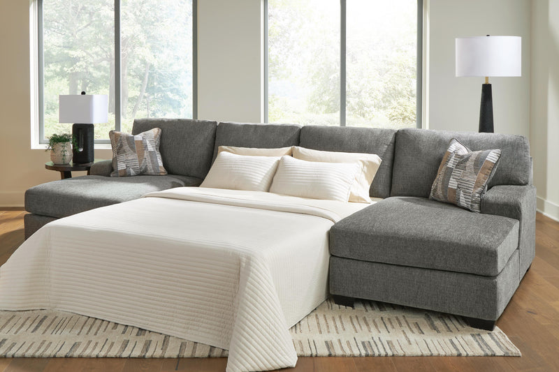Clarington Greystone 3-Piece Sleeper Sectional with Double Chaise - PC48405S7