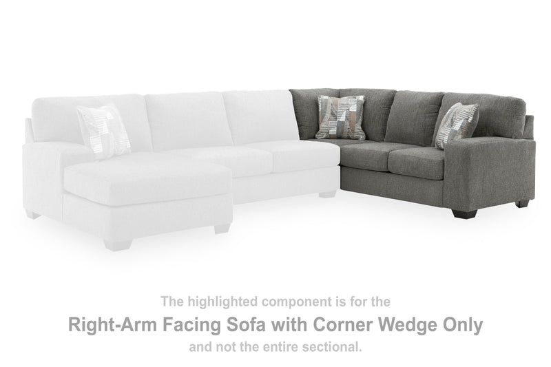 Clarington Greystone Right-Arm Facing Sofa with Corner Wedge - PC4840549