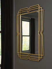Claybrook Gold Finish Accent Mirror - A8010349