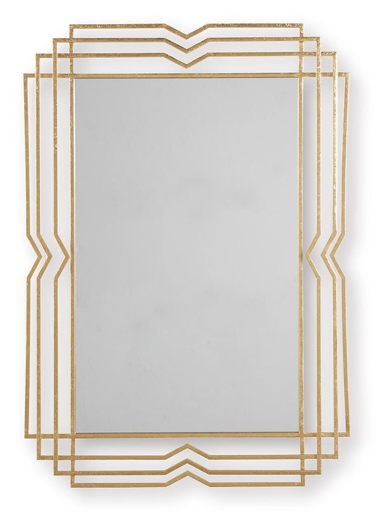 Claybrook Gold Finish Accent Mirror - A8010349