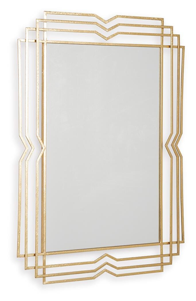 Claybrook Gold Finish Accent Mirror - A8010349