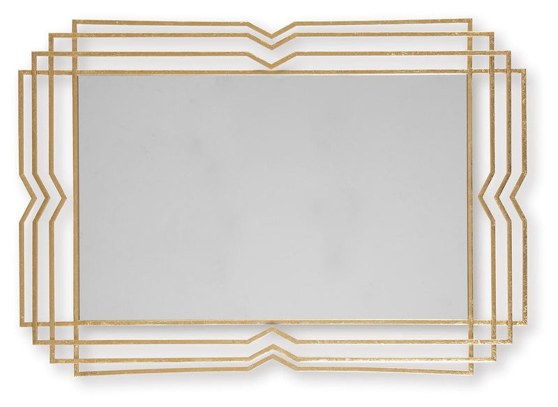 Claybrook Gold Finish Accent Mirror - A8010349