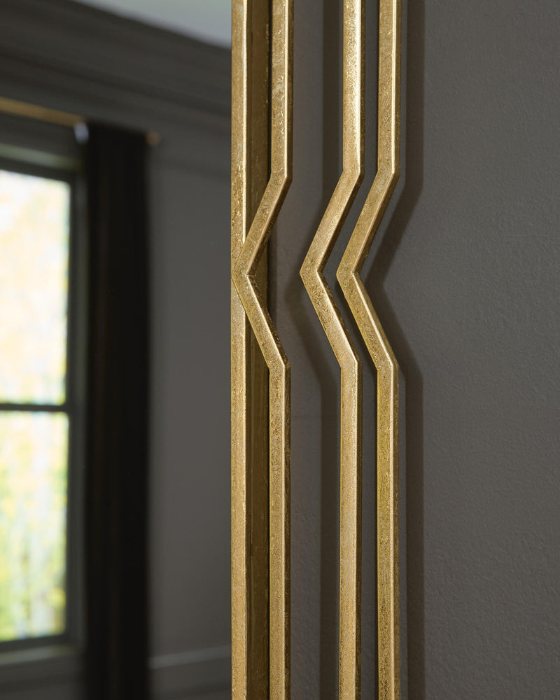 Claybrook Gold Finish Accent Mirror - A8010349