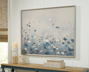Claydale Gray/Blue/White Wall Art - A8000552