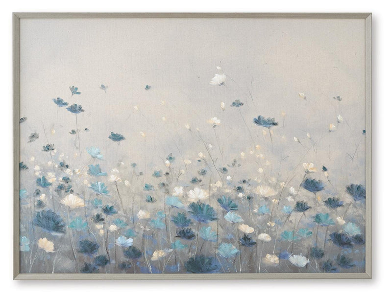 Claydale Gray/Blue/White Wall Art - A8000552
