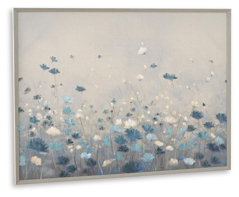 Claydale Gray/Blue/White Wall Art - A8000552