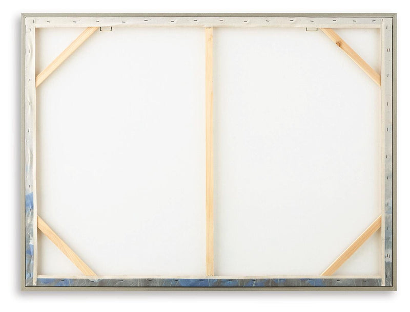 Claydale Gray/Blue/White Wall Art - A8000552