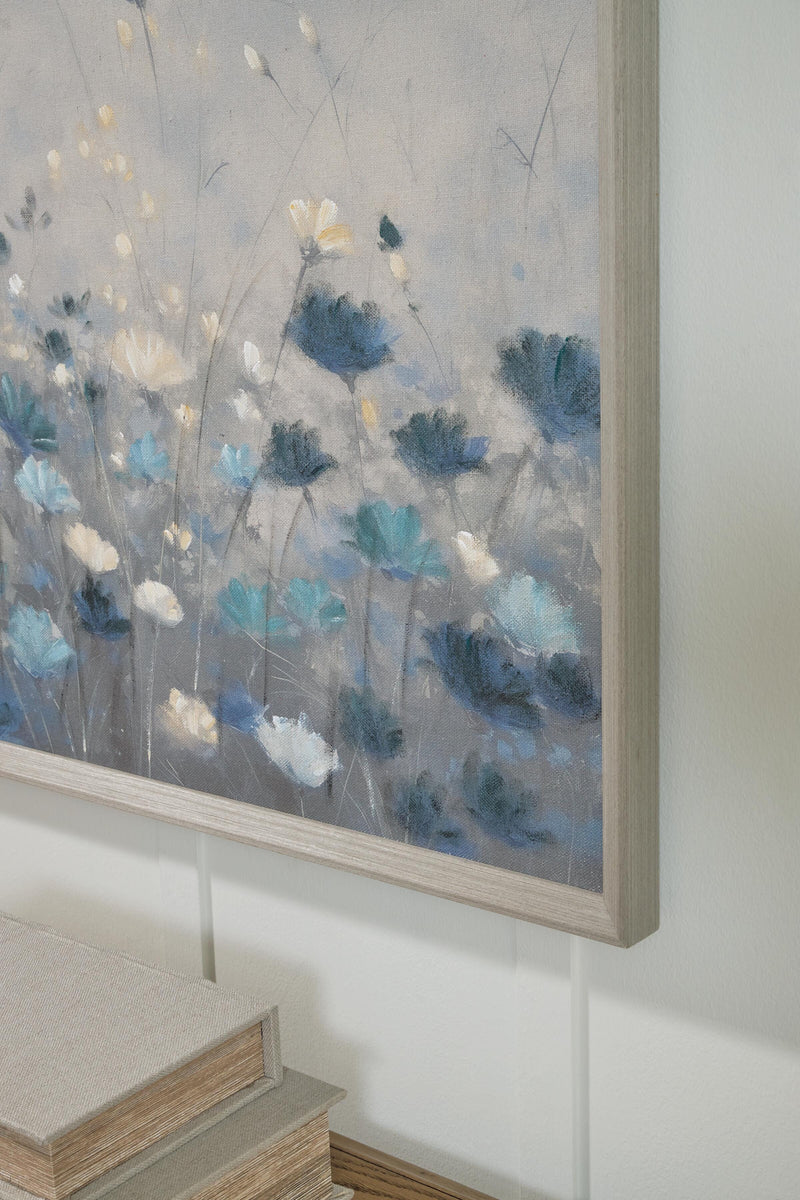 Claydale Gray/Blue/White Wall Art - A8000552
