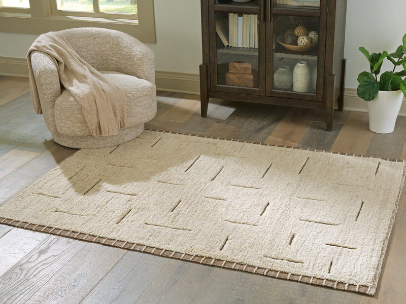 Clayman Beige/Brown Medium Rug - R408342