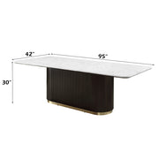 Clayten Dining Table w/Marble Top - DN06160