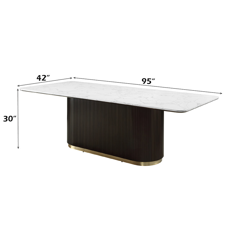 Clayten Dining Table w/Marble Top - DN06160