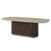 Clayten Dining Table w/Natural Marble Top - DN07000